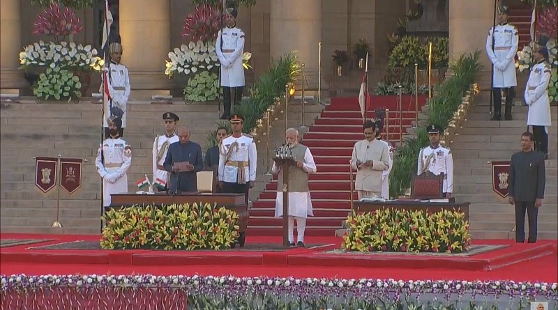 Narendra Modi took oath as the Prime Minister of India, marking the start of his second term as the PM. Photo Credit: India PM Office