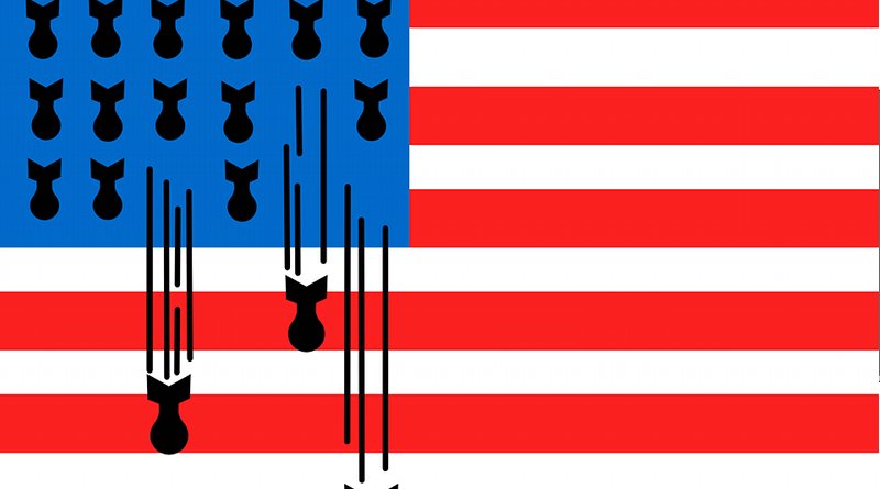 united states flag war bomb