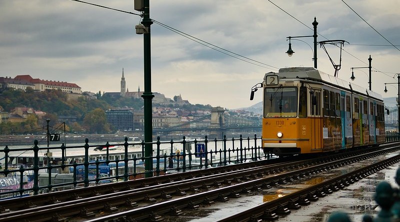 Tram in Budapest, Hungary