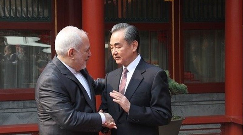 Iranian Foreign Minister Mohammad Javad Zarif and his Chinese counterpart Wang Yi. Photo Credit: Tasnim News Agency
