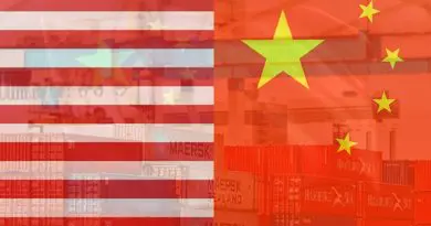 flags trade united states china