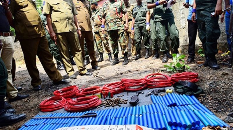 Weapons seized by Sri Lanka security forces. Photo Credit: Sri Lanka Army