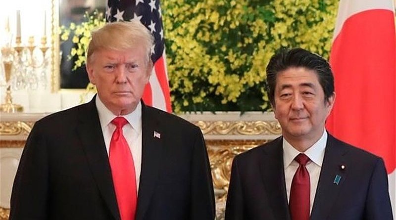 US President Donald Trump and Japanese Prime Minister Shinzo Abe. Photo Credit: Tasnim News Agency