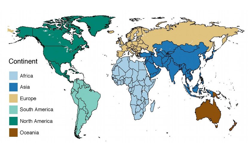 Continental regions for staple crops. Credit Supplied by author