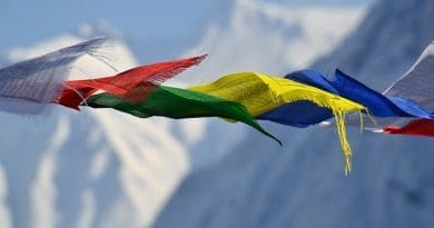 Tibetan prayer flags in Nepal