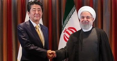 Japanese Prime Minister Shinzo Abe meets Iran's President Hassan Rouhani in Tehran. Photo Credit: Fars News Agency