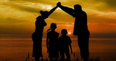 adoption family sunset