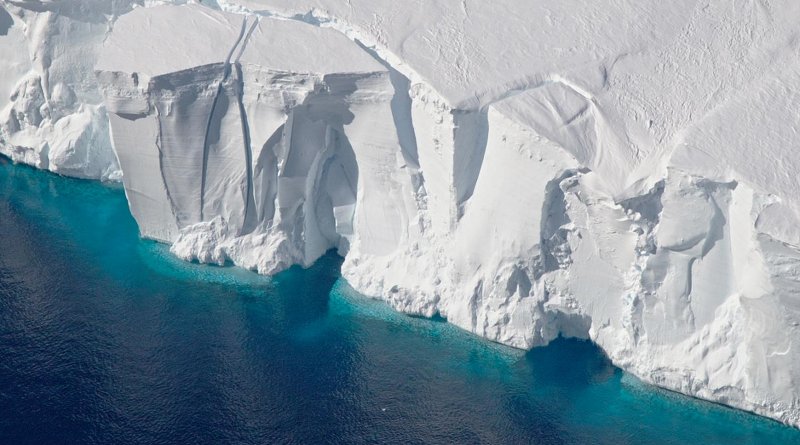 The Getz Ice Shelf helps keep the West Antarctic Ice Sheet stable. Credit NASA/Jeremy Harbeck