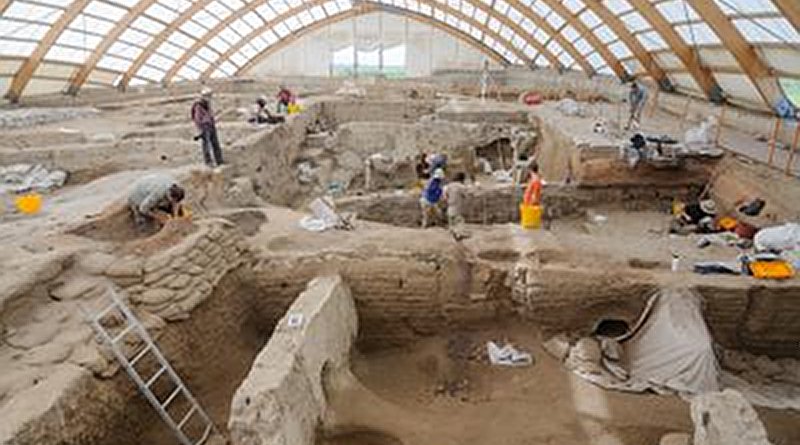 These are excavations in a number of Neolithic buildings at Catalhoyuk. Credit Scott Haddow