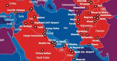 US military bases encircling Iran