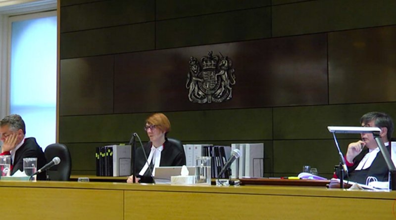 Screenshot of the live stream of the appeal hearing at the Supreme Court of Victoria.