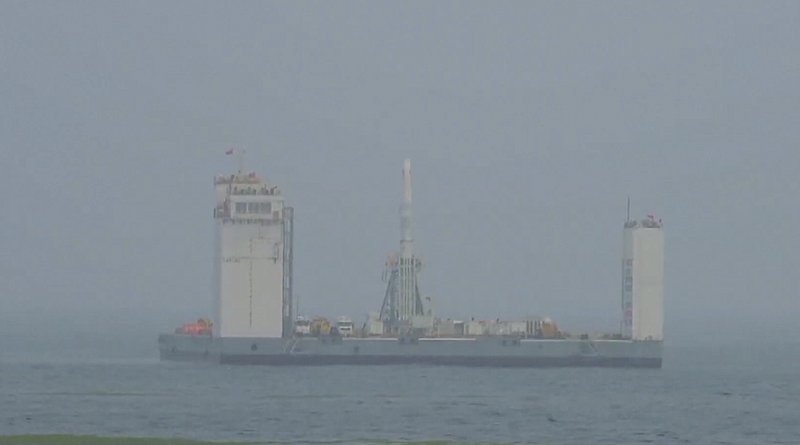 China becomes the first nation to fully own and operate a floating launch platform by conducting a pioneering launch of a space rocket from a cargo ship. Photo Credit: Tasnim News Agency