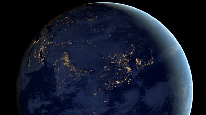 Asia at night. Photo Credit: NASA