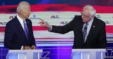 Former Vice President Joe Biden and Sen. Bernie Sanders in Democrat Party Debate. Photo Credit: Fars News Agency.
