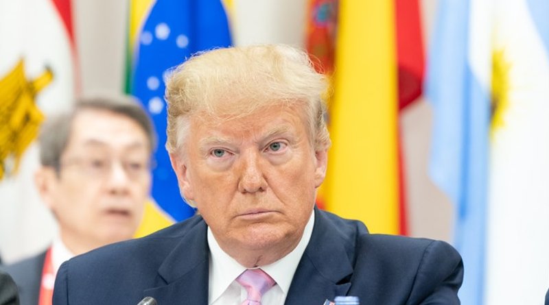 President Donald J. Trump participates in the G20 Leaders Special Event on the Digital Economy at the G20 Japan Summit Friday, June 28, 2019, in Osaka, Japan. (Official White House Photo by Shealah Craighead)