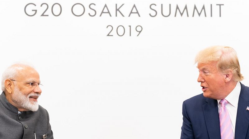 President Donald J. Trump participates in a bilateral meeting with the Prime Minister of the Republic of India Narendra Modi at the G20 Japan Summit Friday, June 28, 2019, in Osaka, Japan. (Official White House Photo by Shealah Craighead)