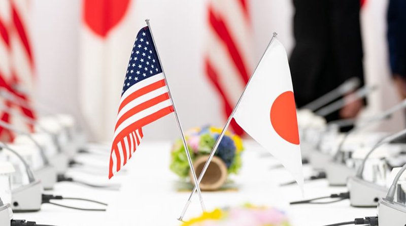 Flags of United States and Japan. Official White House Photo by Shealah Craighead