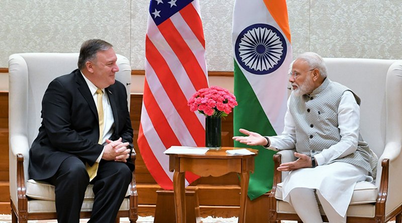 US Secretary of State, Mr. Michael R. Pompeo meeting India's Prime Minister, Shri Narendra Modi, in New Delhi . Photo Credit: India Prime Minister Office