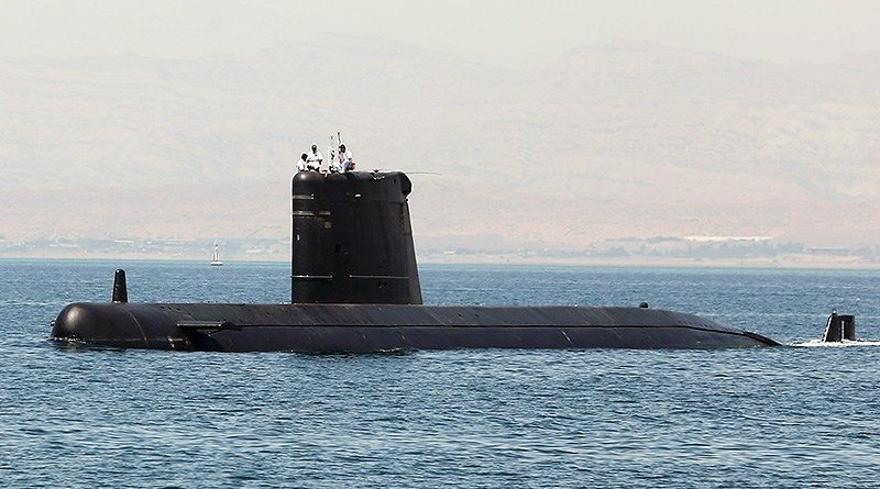 Pakistan submarine PNS Hasmat in Persian Gulf. Photo Credit: Tasnim News Agency