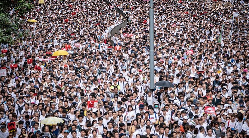 2019 Hong Kong anti-extradition bill protest. Photo Credit: Hf9631, Wikipedia Commons