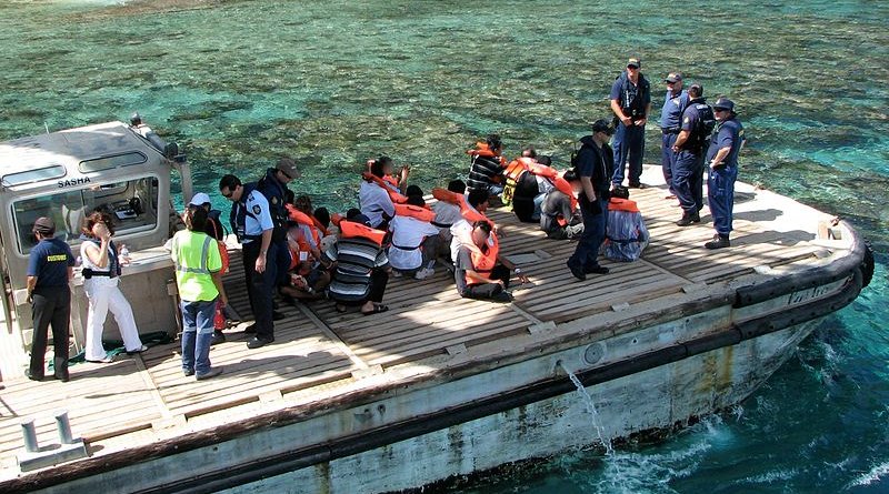 A Christmas Island boat transports rescued refugees. Photo Credit: DIAC images - Christmas Island Immigration Detention Centre, Australia, Wikipedia Commons
