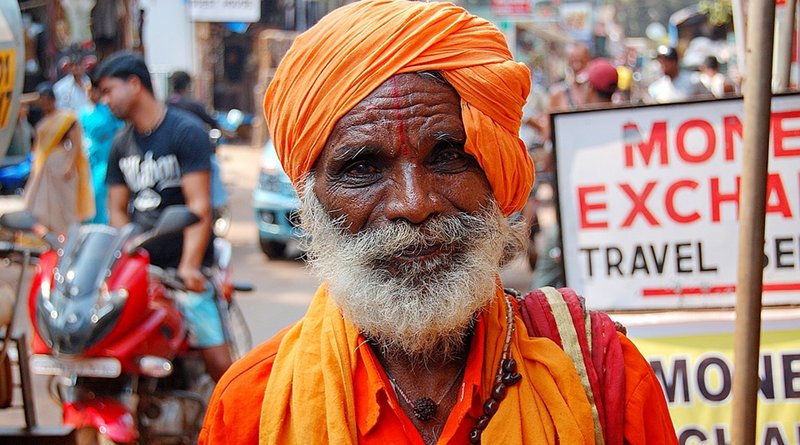 india old man elderly hindu