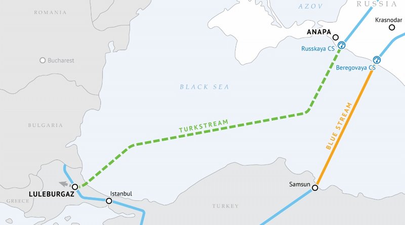 Turkish Stream, or TurkStream, natural gas pipeline project. Credit: Gazprom