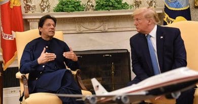 Pakistani Prime Minister Imran Khan meets US President Donald Trump at the White House. Photo Credit: White House Twitter