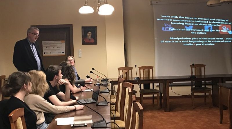 Prof. Sabahudin Hadžialić, together with his students of the Faculty of Educational Sciences during spring semester lectures of the 2018/2019 Academic year at Nicolaus Copernicus University, Torun, Poland
