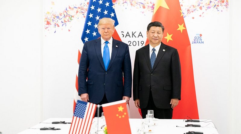 President Donald J. Trump joins Xi Jinping, President of the People’s Republic of China, at the start of their bilateral meeting Saturday, June 29, 2019, at the G20 Japan Summit in Osaka, Japan. ( Official White House Photo by Shealah Craighead)