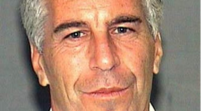 Mug shot of Jeffrey Epstein made available by the Palm Beach County Sheriff's Department, taken following his indictment for soliciting a prostitute in 2006. Source: Wikipedia Commons