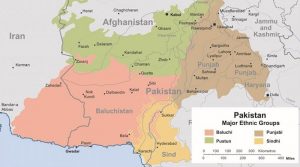 Major Ethnic Groups of Pakistan. Source: Wikimedia Commons