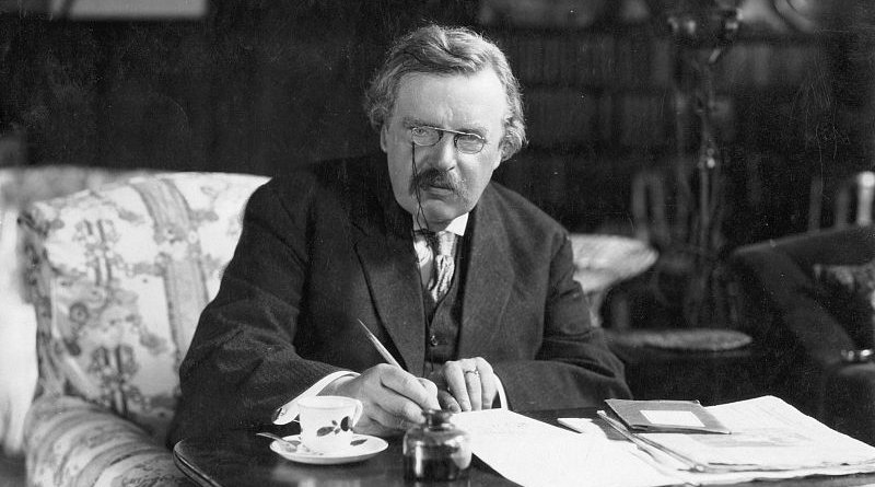 G. K. Chesterton. Photo Credit: Unknown, Wikipedia Commons.