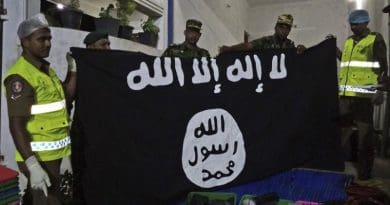 Islamic State flag found in India. Credit: India government
