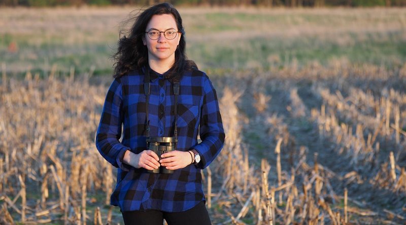 This is USask researcher Margaret Eng in the field Credit Amy Wilson