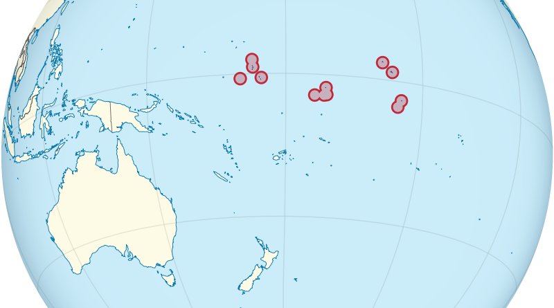 Location of Kiribati. Credit: Wikipedia Commons