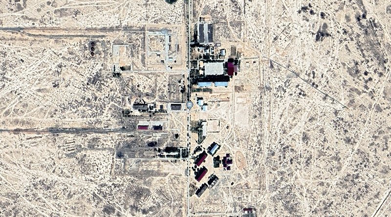 Uzbekistan’s Jaslyk prison was built on the grounds of an old chemical plant in 1999 (Google Earth)