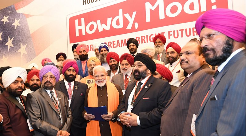 The Prime Minister, Shri Narendra Modi interacting with the Indian community, in Houston, USA on September 21, 2019. Photo Credit: India PM Office