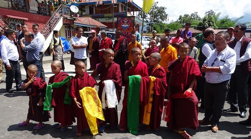 Child monks waiting to welcome Sikkim Chief Minister to inaugurate the Phodong Monastery , a government funded guest. Credit; Kalinga Seneviratne | IDN-INPS.
