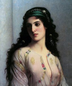 Jewish woman in Tangiers. Charles Landelle, Juive de Tanger (Musée des beaux-arts de Reims)