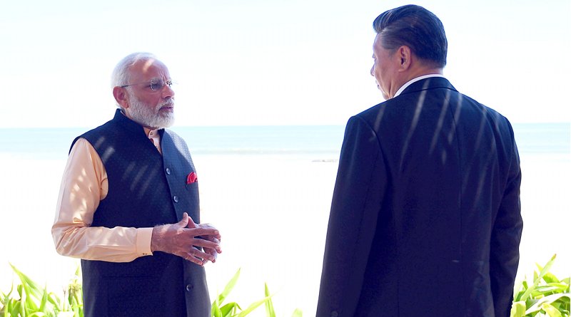 India's Prime Minister, Shri Narendra Modi with the President of the People's Republic of China, Mr. Xi Jinping, in Mamallapuram, Tamil Nadu on October 12, 2019. Photo Credit: India PM Office