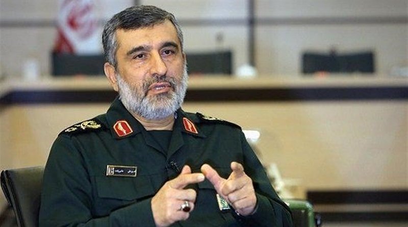 Commander of the Islamic Revolution Guards Corps (IRGC) Aerospace Force Brigadier General Amir Ali Hajizadeh. Photo Credit: Tasnim News Agency