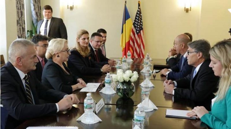 The meeting between the US Secretary of Energy and the Romanian Prime Minister (Image: Romanian Government)