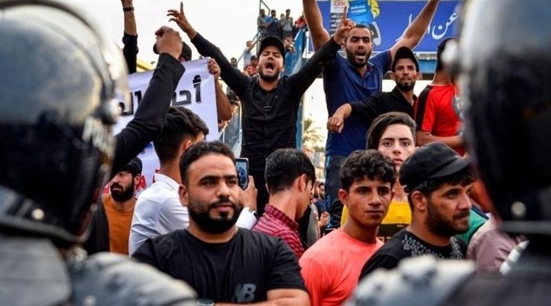 Protests in Iraq. Photo Credit: Tasnim News Agency