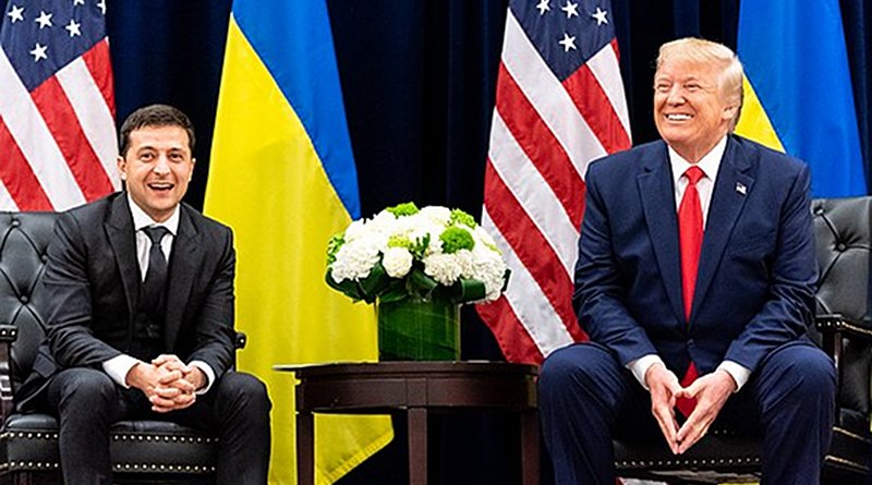 Ukrainian President Volodymyr Zelensky with U.S. President Donald Trump. Photo Credit: White House