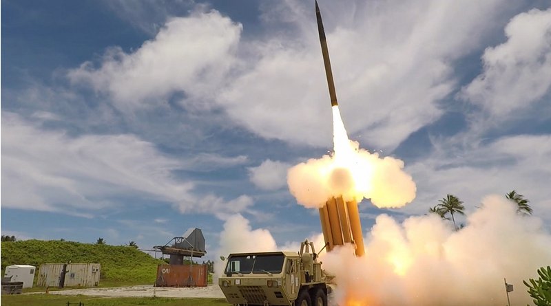 A Terminal High Altitude Area Defense interceptor missile launches during a flight test. Photo Credit: DoD