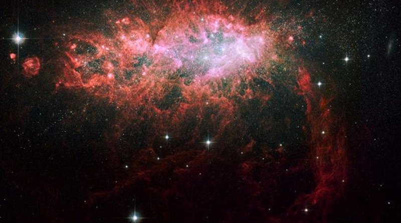 NGC1569 is a star-forming galaxy. Credit HST/NASA/ESA.