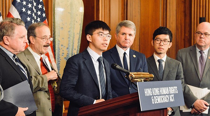 Joshua Wong speaks at the United States Capitol in 2019. Credit: House Foreign Affairs Committee