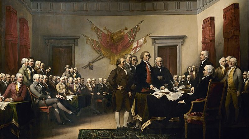 Declaration of Independence, an 1819 painting by John Trumbull