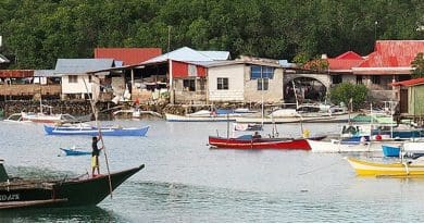 Fishing village in the Philippines